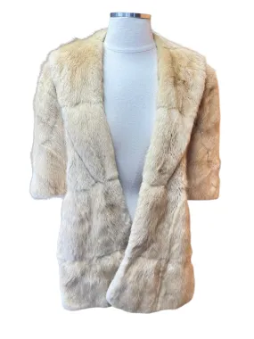 1950s White Mink Capelet M