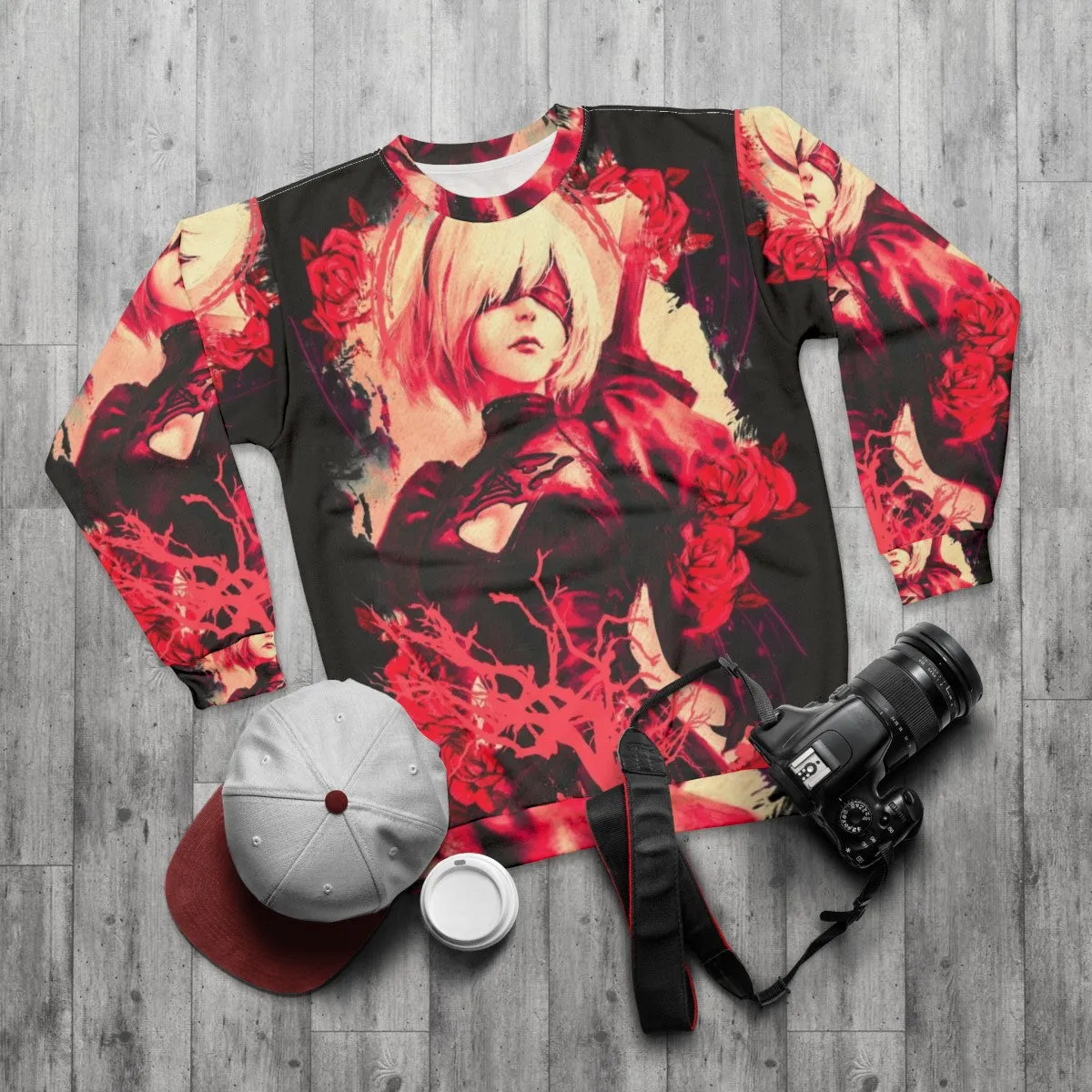 2B Nier Automata Sweatshirt - The Roses and Girl V2