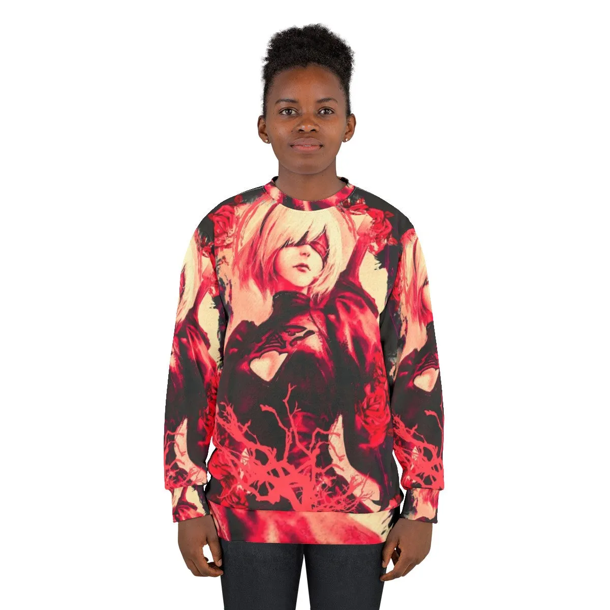 2B Nier Automata Sweatshirt - The Roses and Girl V2