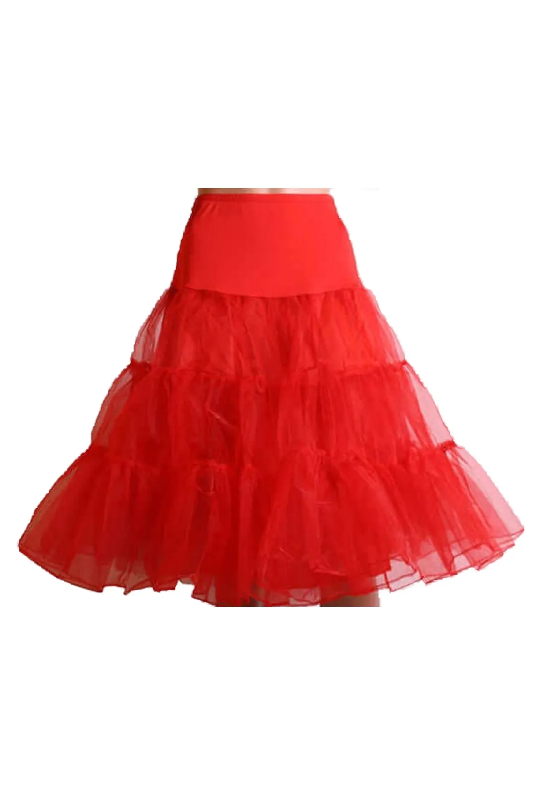 3 Tiered Red Petticoat