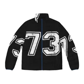 73 Jersey Sports Puffer Jacket - Number 73 Athletic Jacket