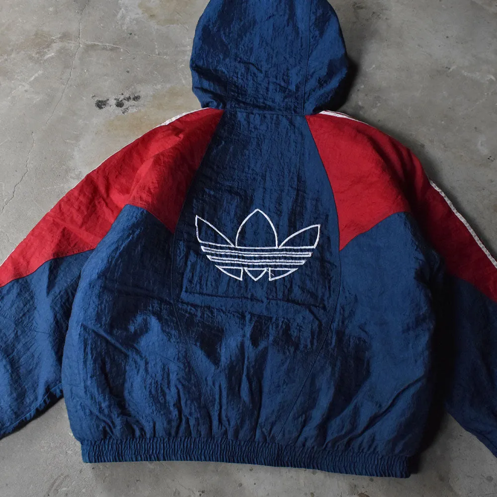 90’s adidas バックトレフォイルロゴ 中綿入り ナイロンジャケット 231120