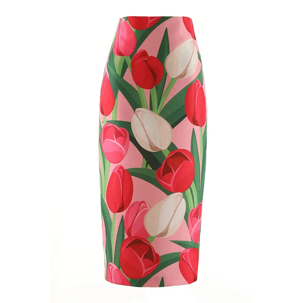 A Line Skirts For Women High Waist Patchwork Zipper Loose Knee Length Hit Color Skirt Female Fashion Style Clothes