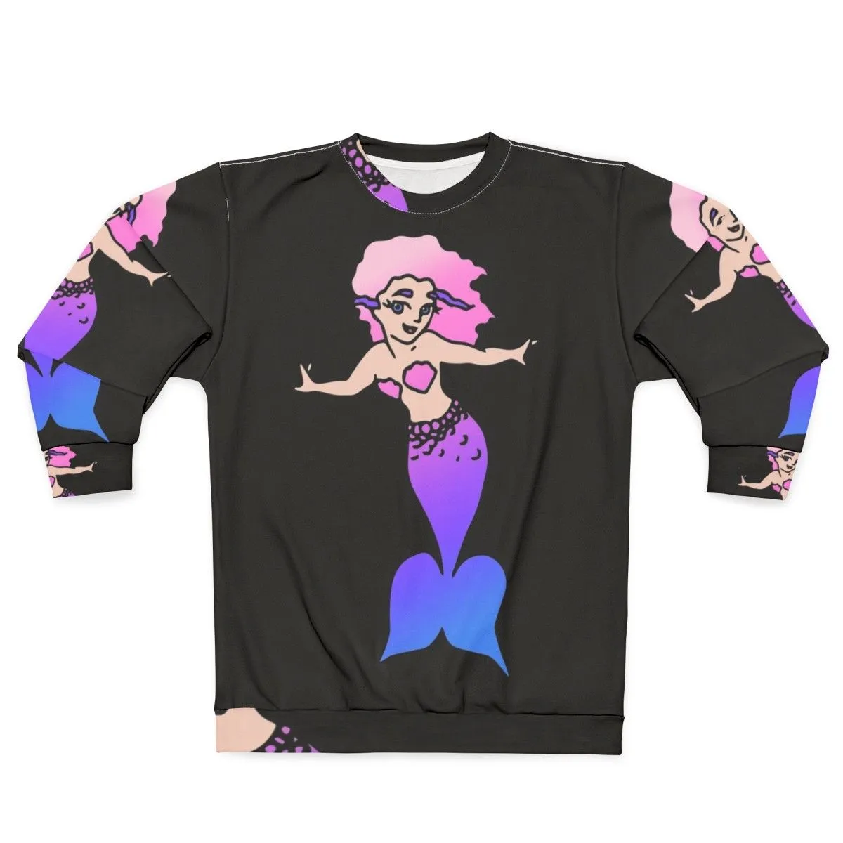 Adorable Mermaid Sweatshirt for Kids and Girls