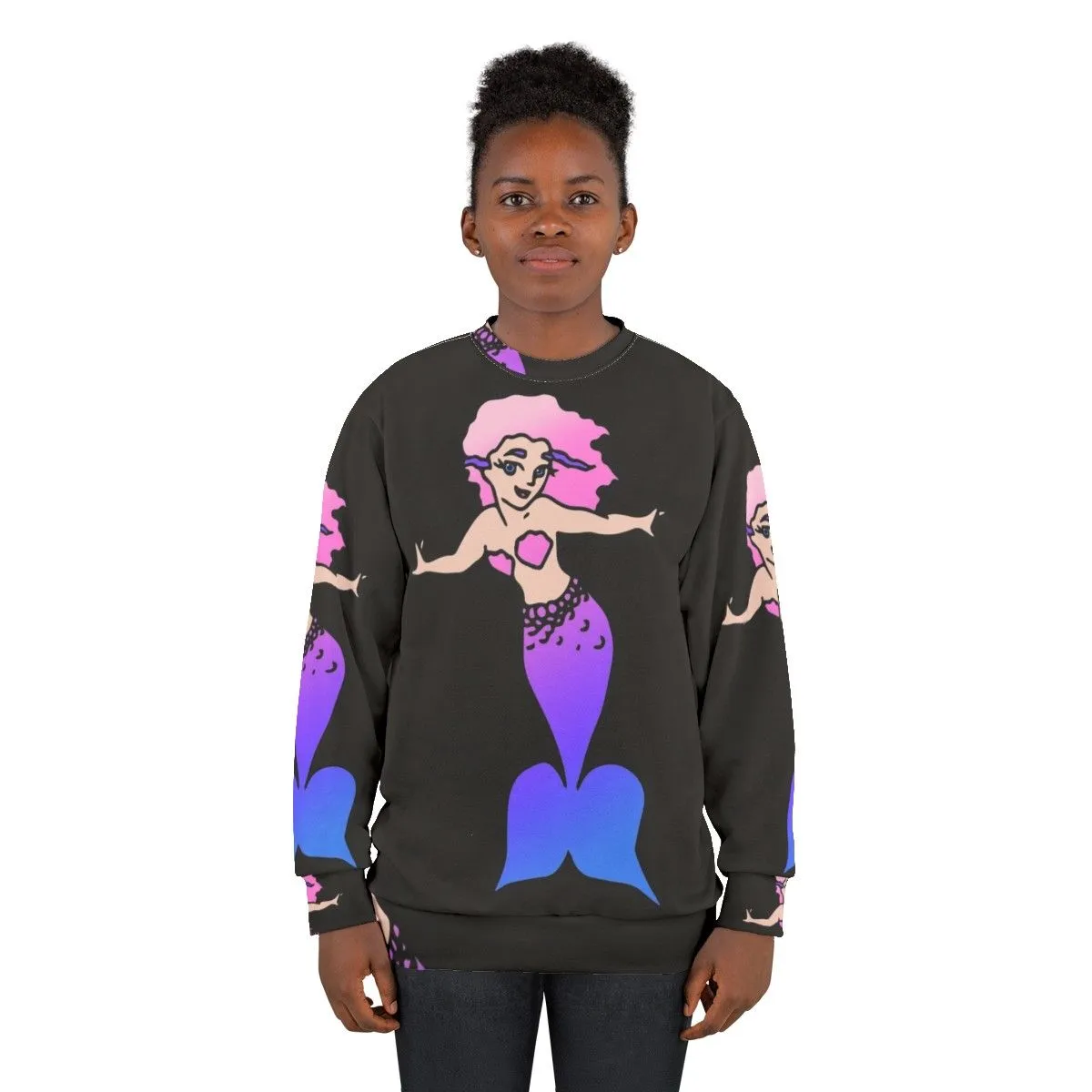 Adorable Mermaid Sweatshirt for Kids and Girls