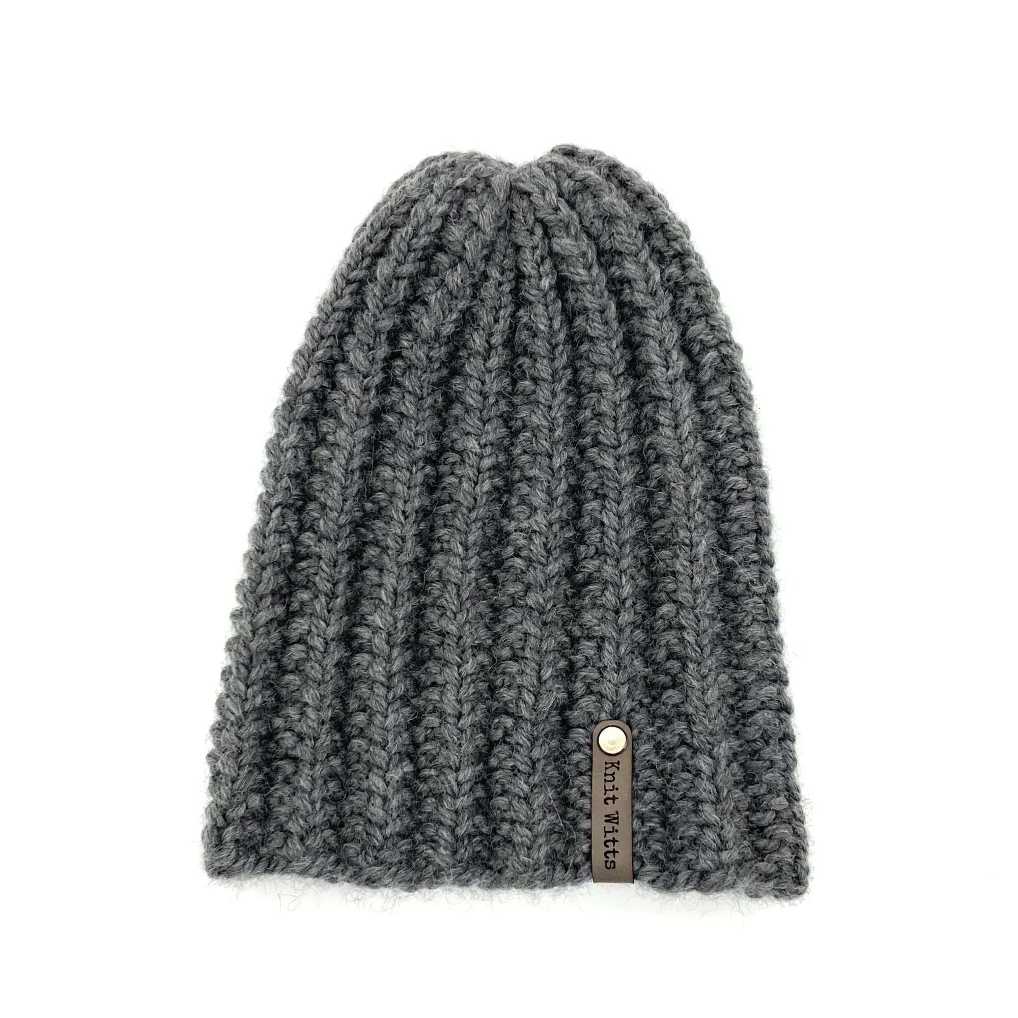 Adult Knit Beanie | Twist | Slouchy or Watchman cap | Knit Witts Global