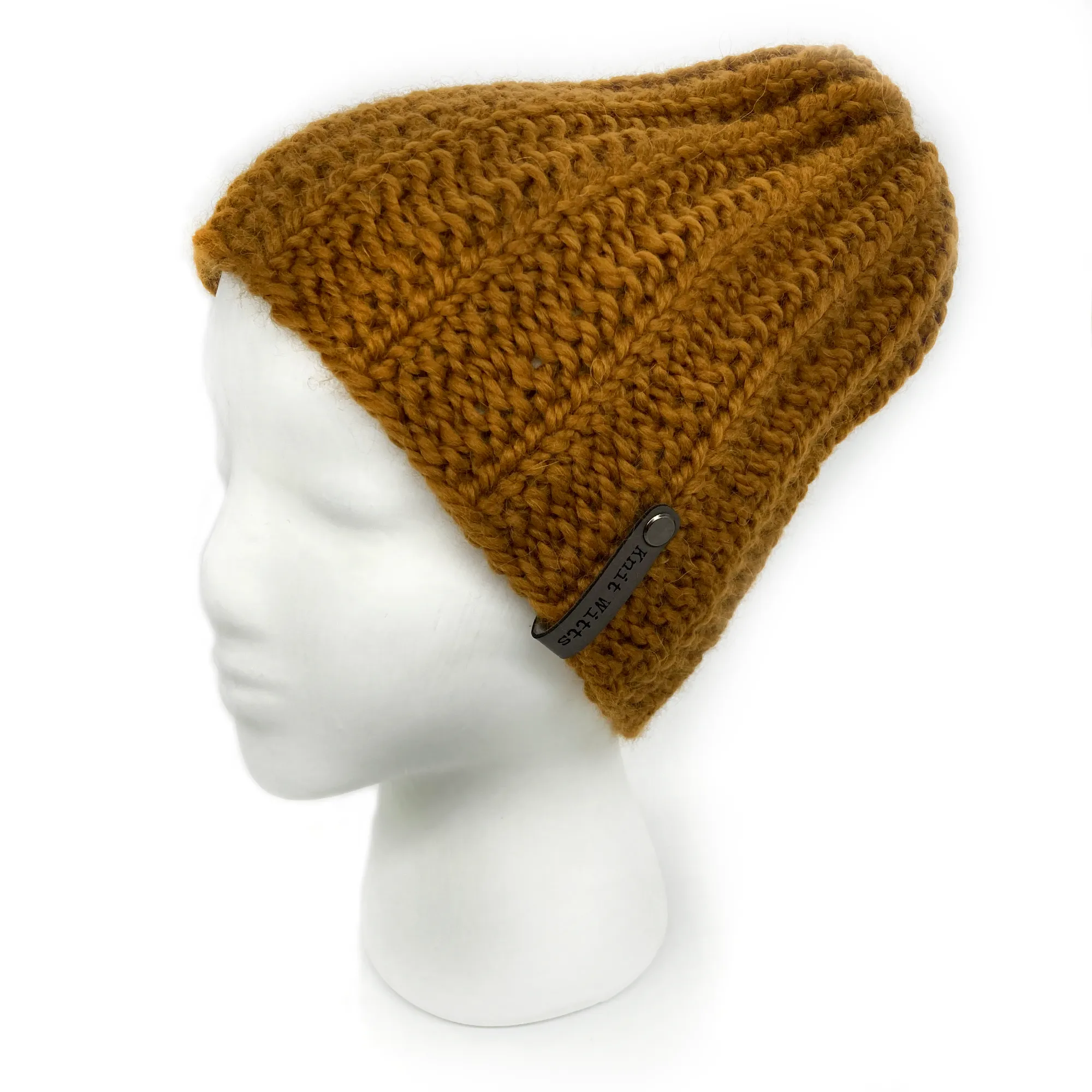 Adult Knit Beanie | Twist | Slouchy or Watchman cap | Knit Witts Global