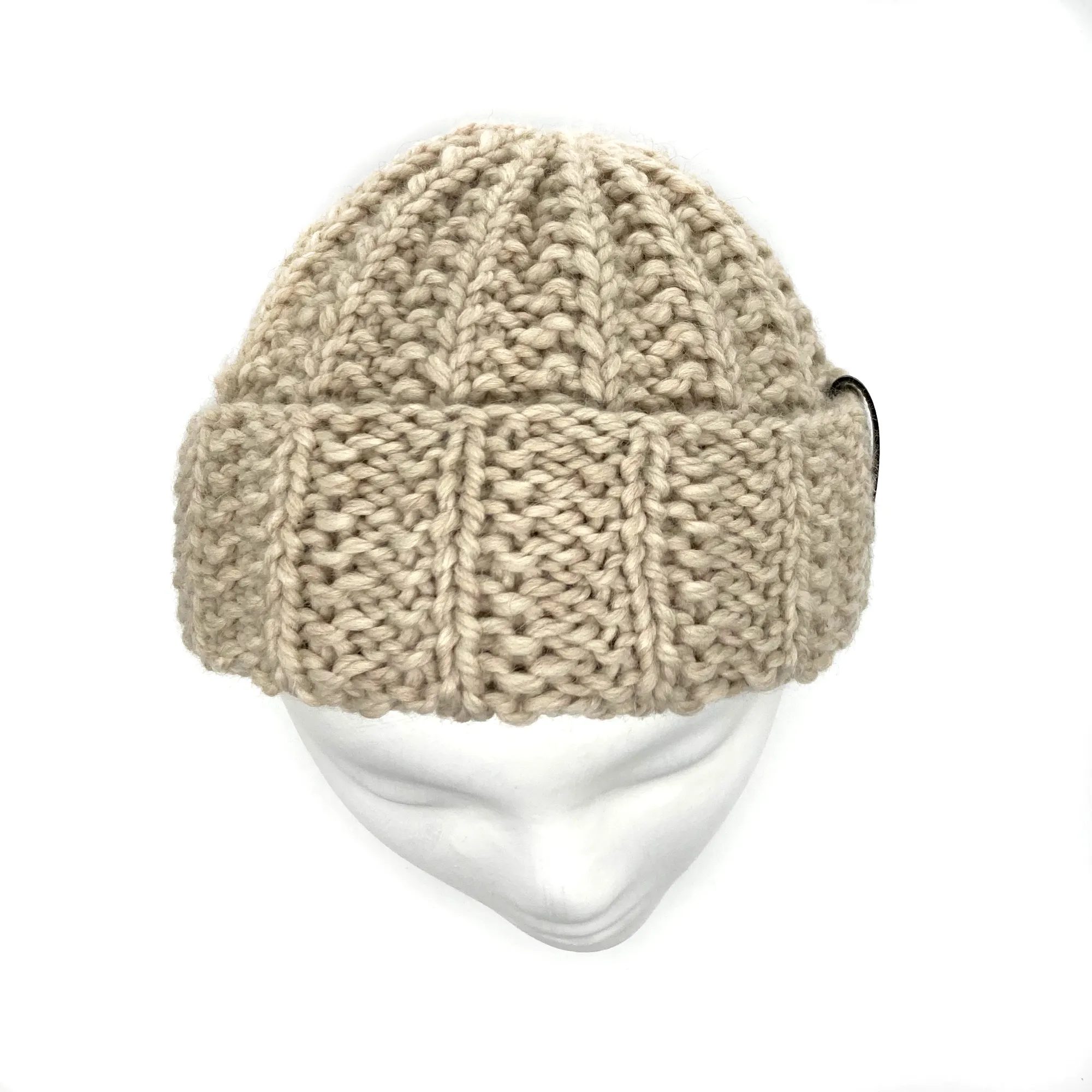 Adult Knit Beanie | Twist | Slouchy or Watchman cap | Knit Witts Global