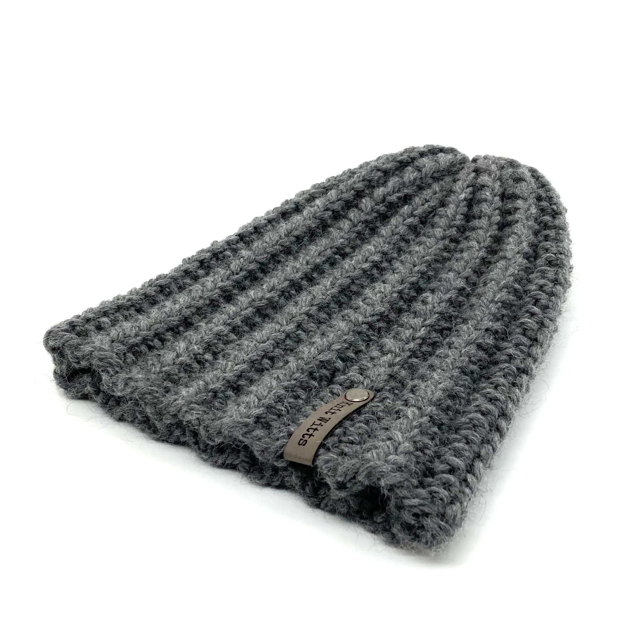 Adult Knit Beanie | Twist | Slouchy or Watchman cap | Knit Witts Global