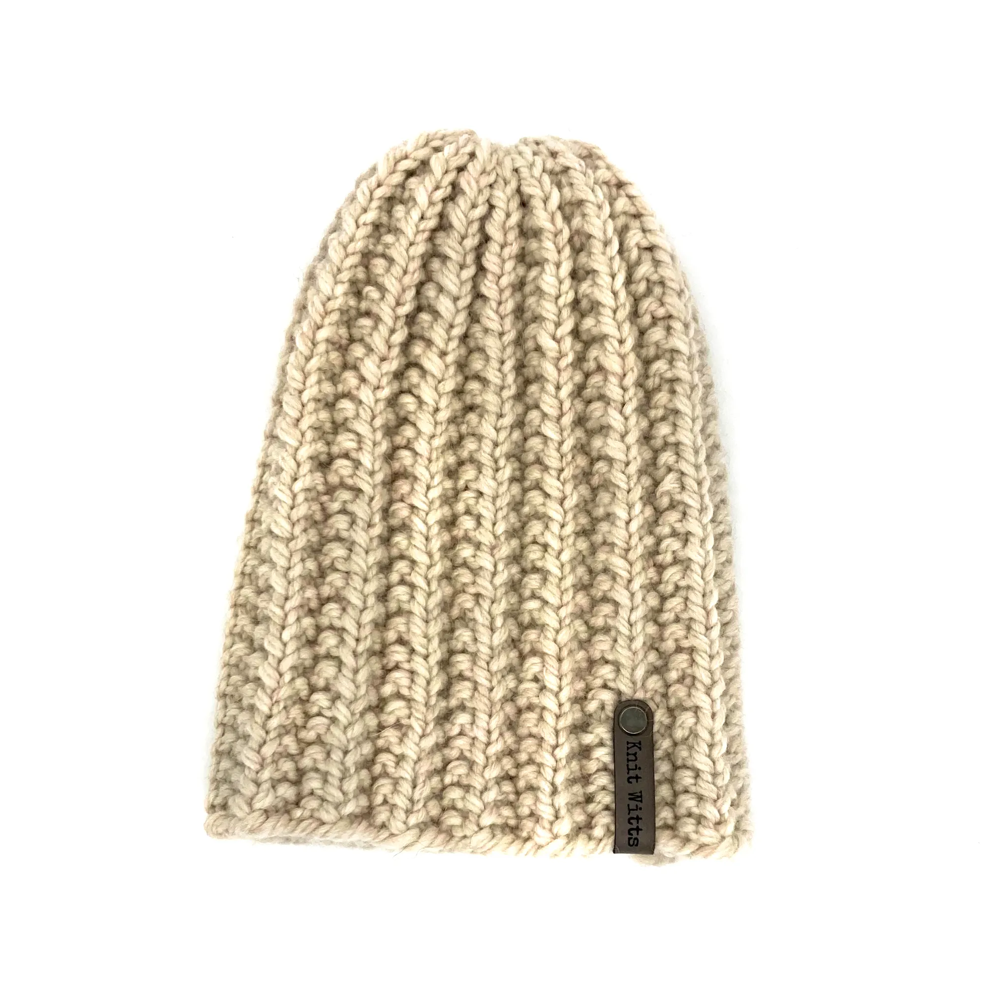 Adult Knit Beanie | Twist | Slouchy or Watchman cap | Knit Witts Global