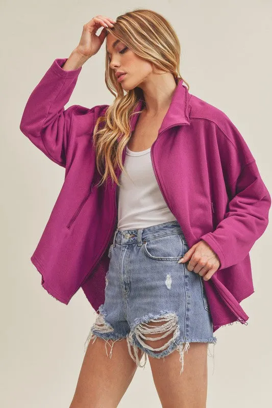 Aemi   Co Tina Oversized Dolman Sleeve Jacket