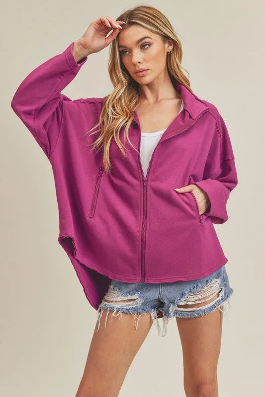 Aemi   Co Tina Oversized Dolman Sleeve Jacket