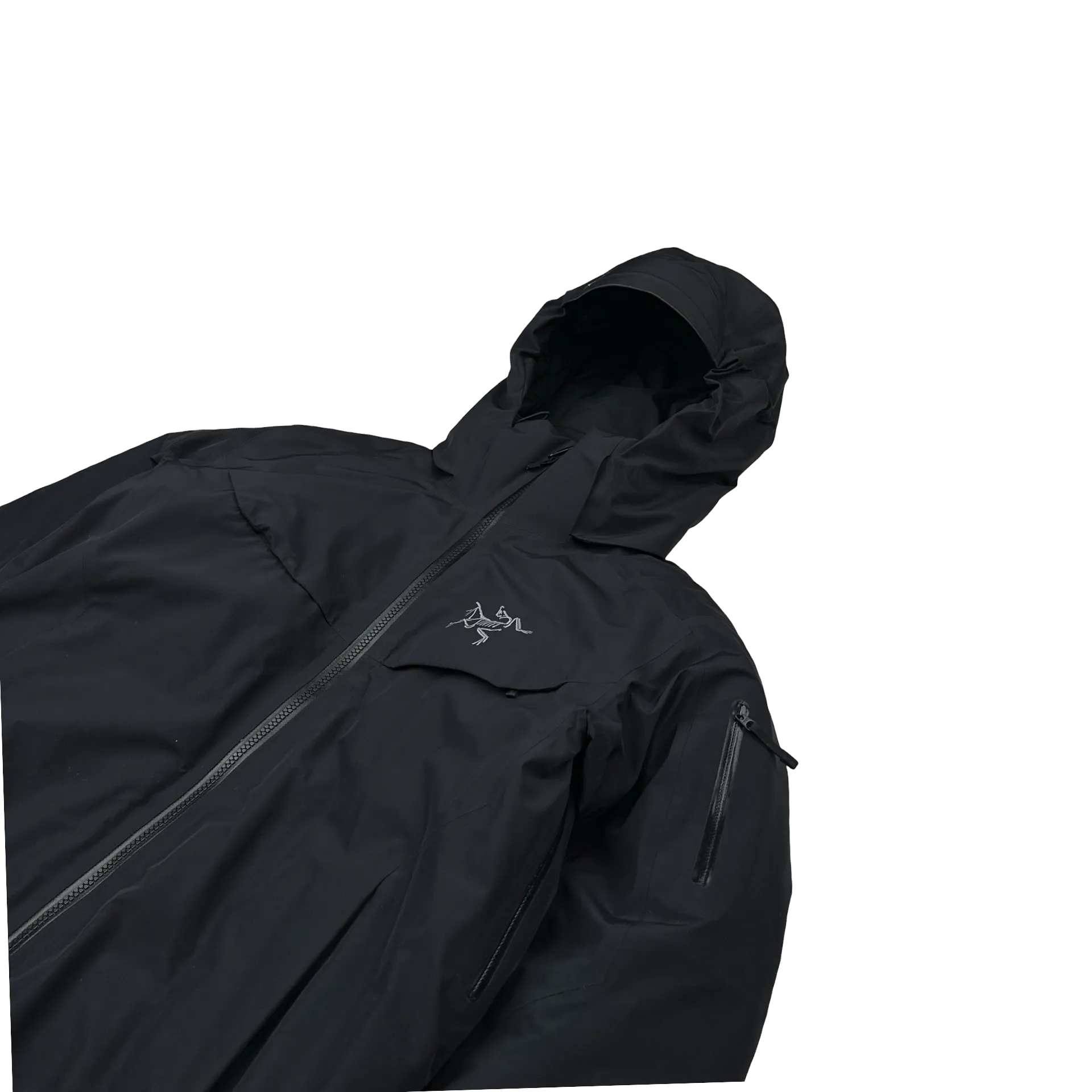 Arcteryx Black Macai Down Filled Gore-Tex Drop Hood Jacket - Medium