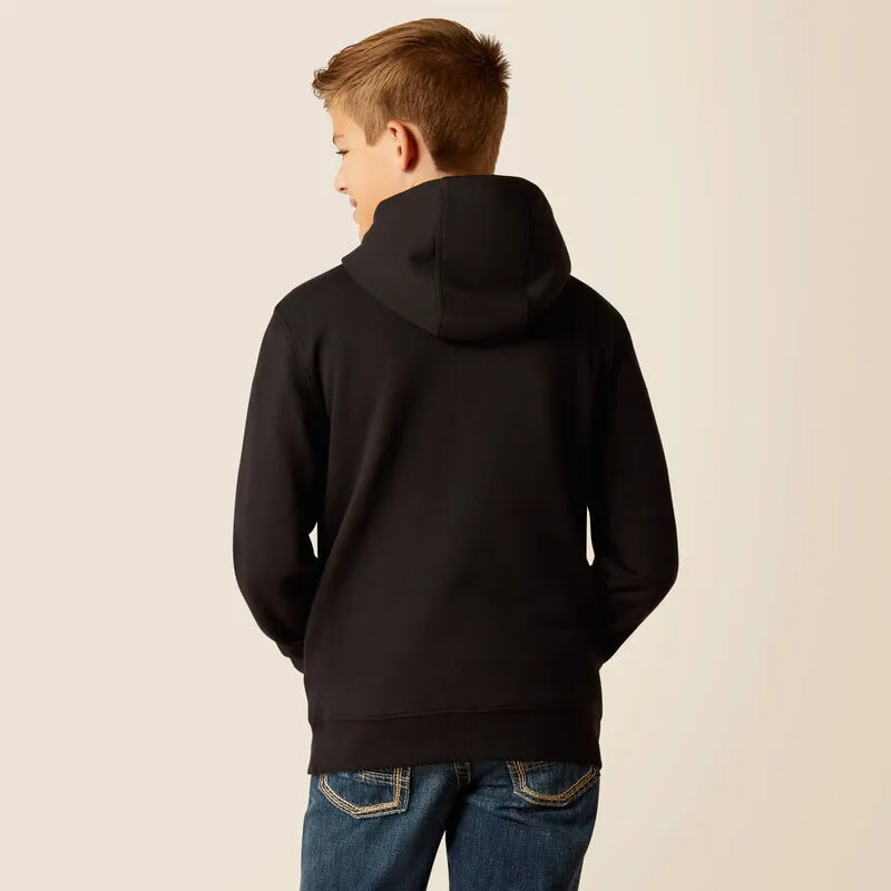 Ariat Boy's Black Mexico Logo Hoodie 10046471