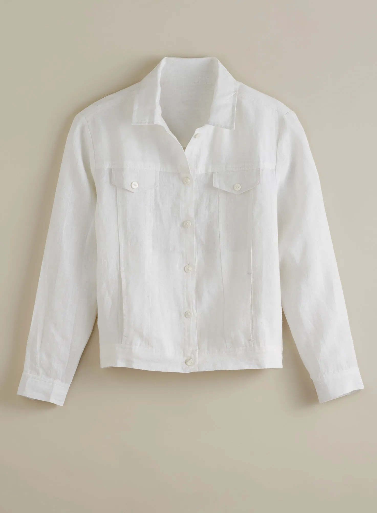 Arles European Linen Cropped Jacket