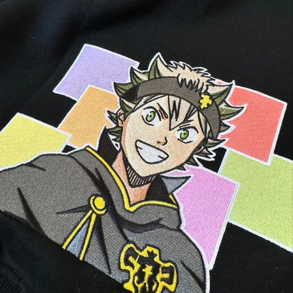 Asta Faces Embroidered Hoodie