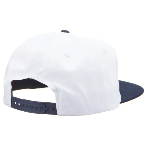 Baker Jollyman Snapback Hat - White/Navy