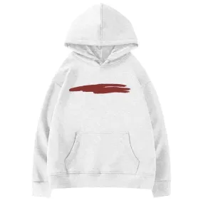 Basic Hooded Chic Drawstring Loose Women Hoodies Fashion Print Office Ladies Simple Pocket Casual 4-colors Female Hoodies