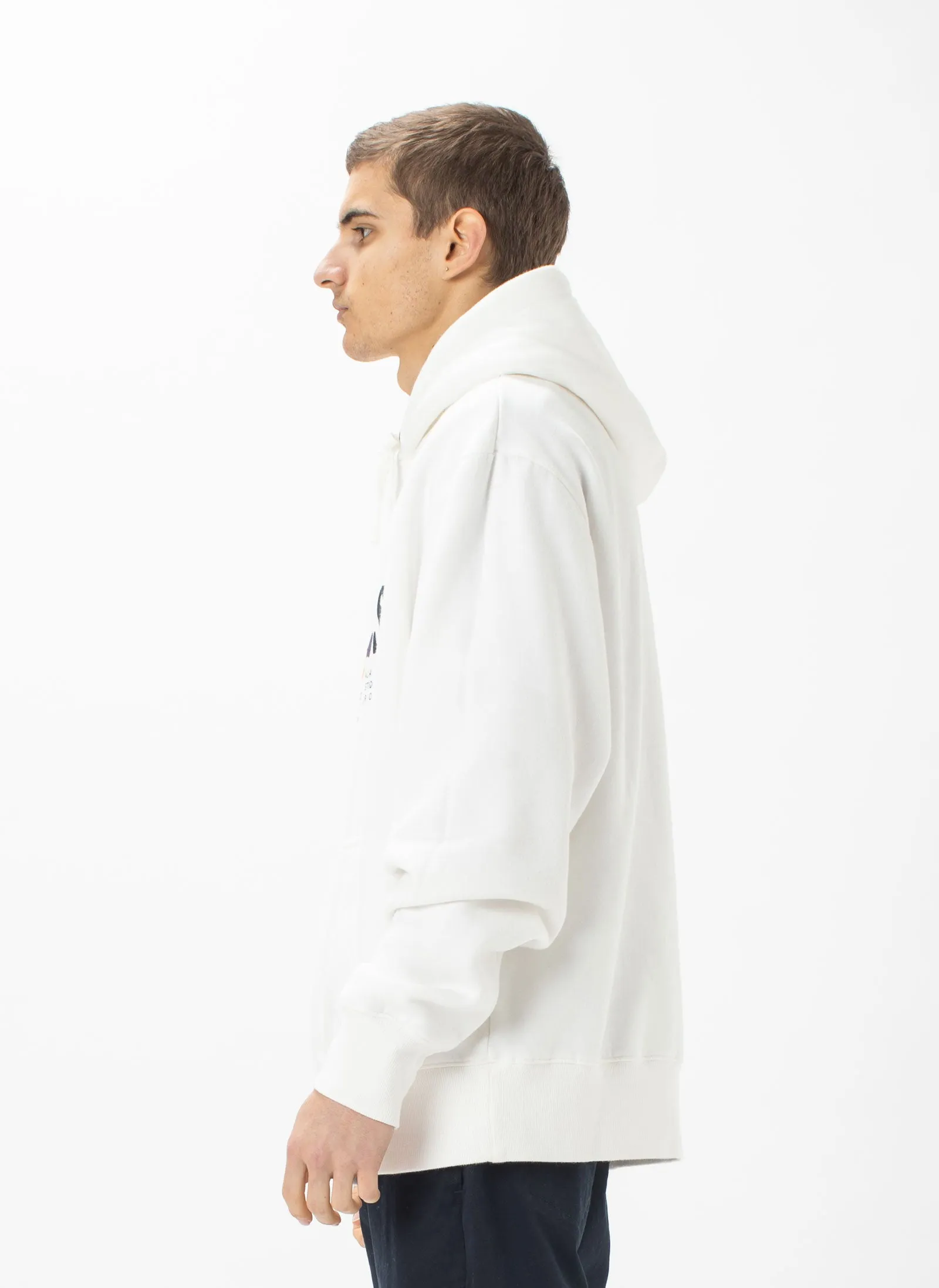 B.Bold Hood Sweatshirt White