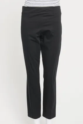 Black Preowned Trousers With Side Zip