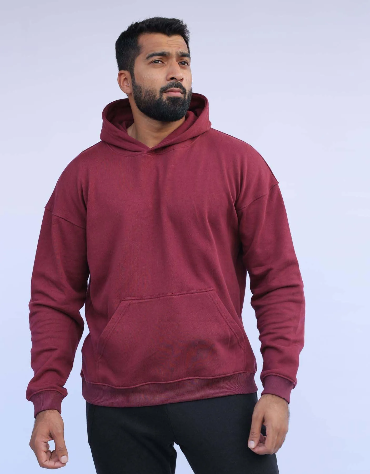 Bodybrics OverSize Hoodie-Maroon