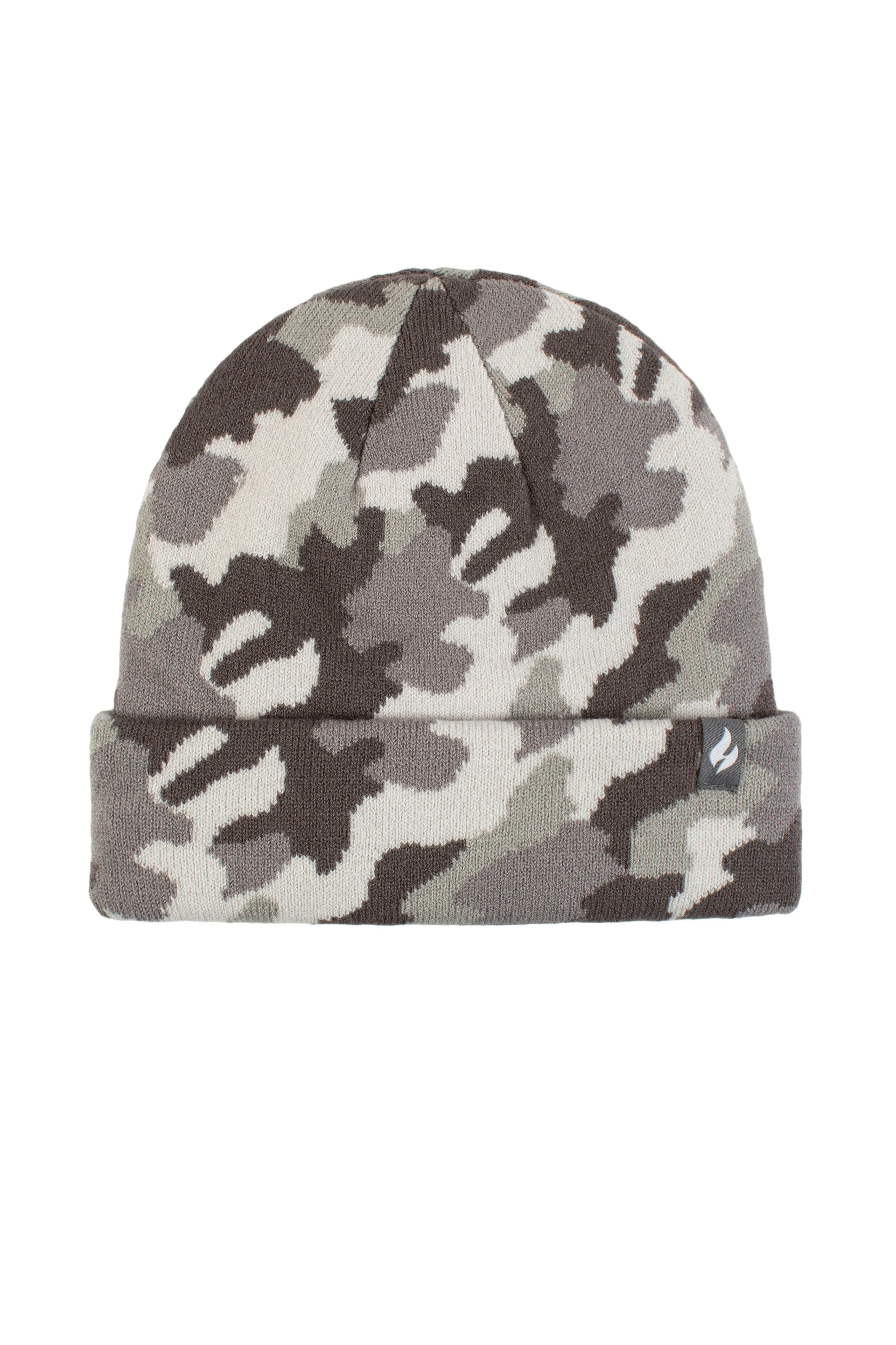 Boys Gavin Camouflage Knit Roll Up Hat