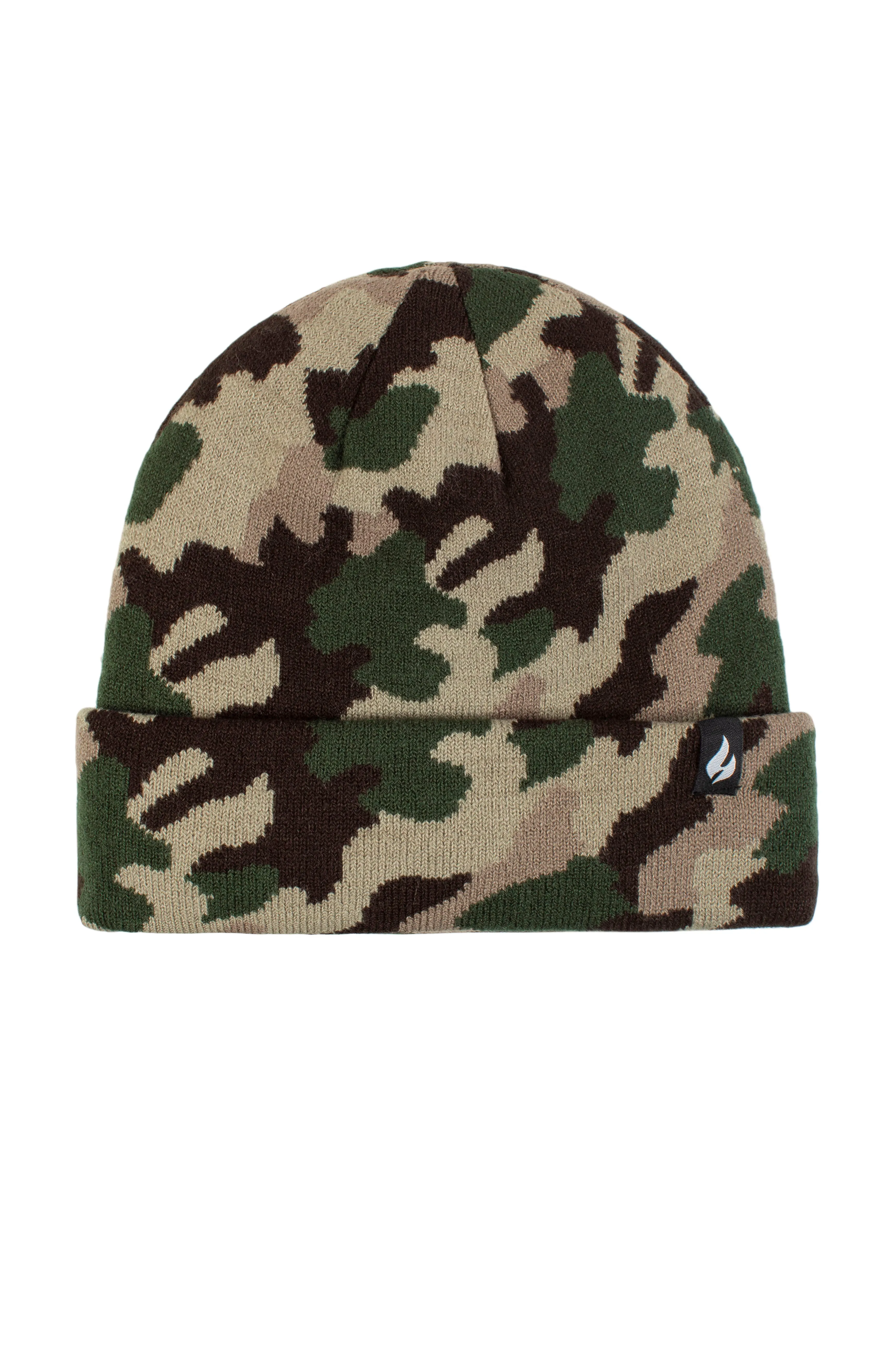 Boys Gavin Camouflage Knit Roll Up Hat