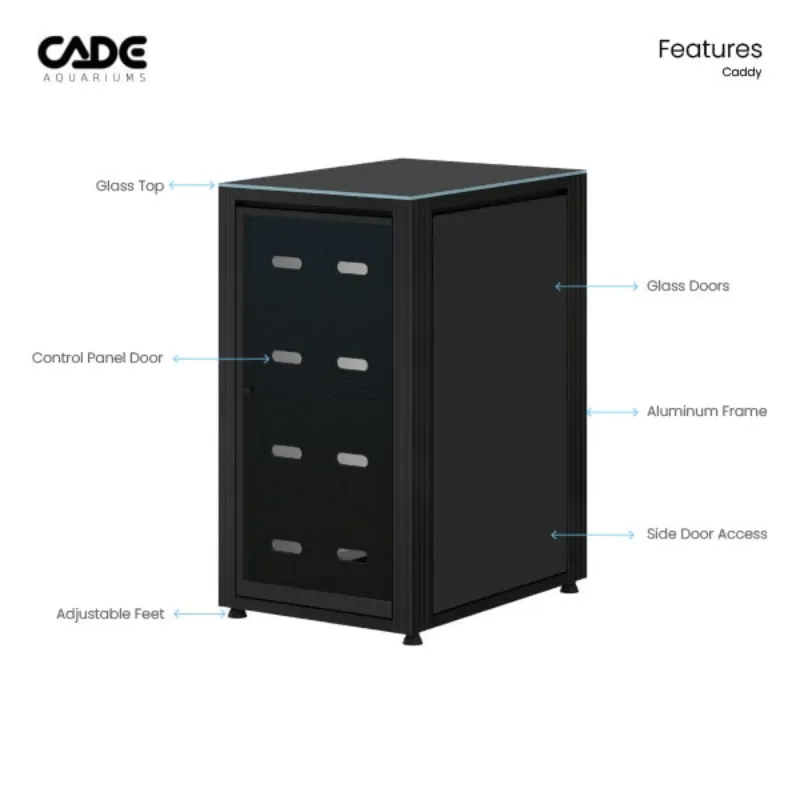 CADE Caddy Cabinet 560/700 (Black/White) (50x56x90cm/50x70x90cm)