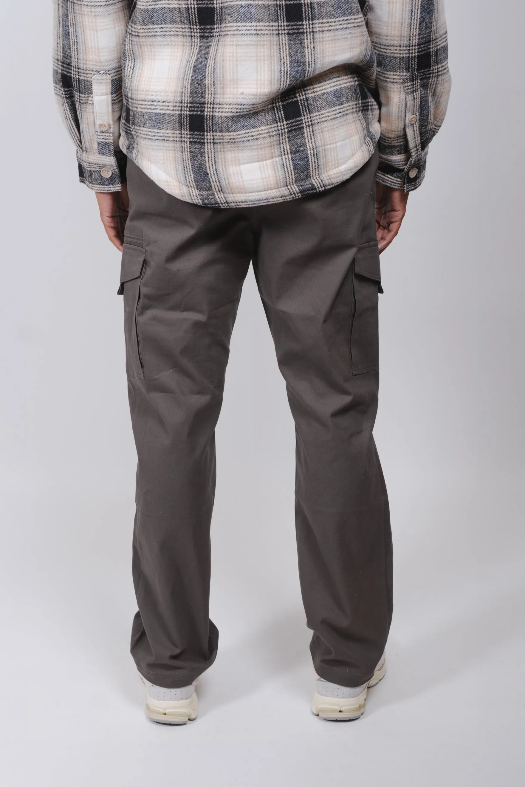 Cargo Pocket Zip Twill Pant