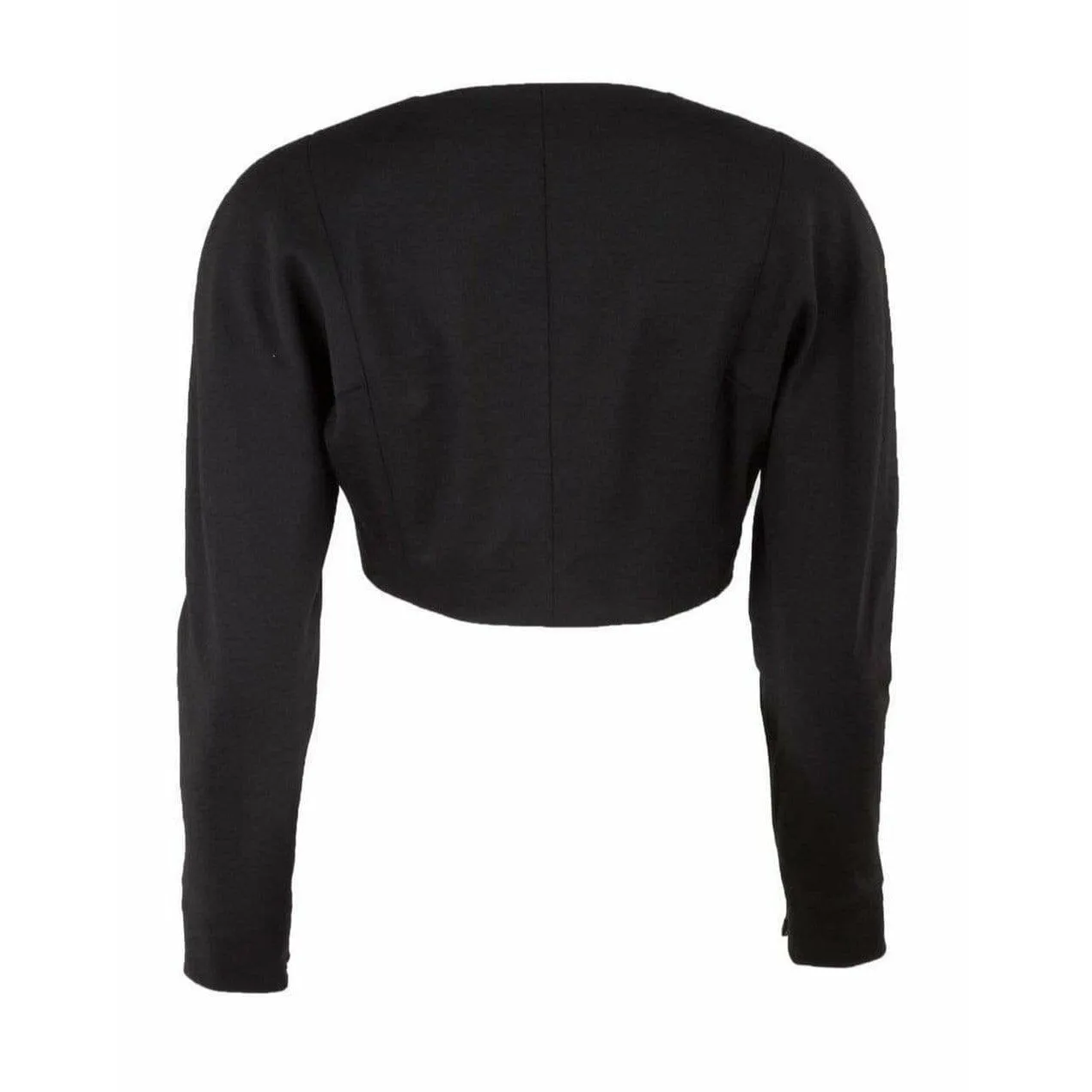 Chantal Thomass Cropped Black Button-Up Jacket