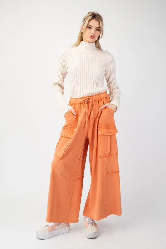 Comfy Trends Washed Rust Pants