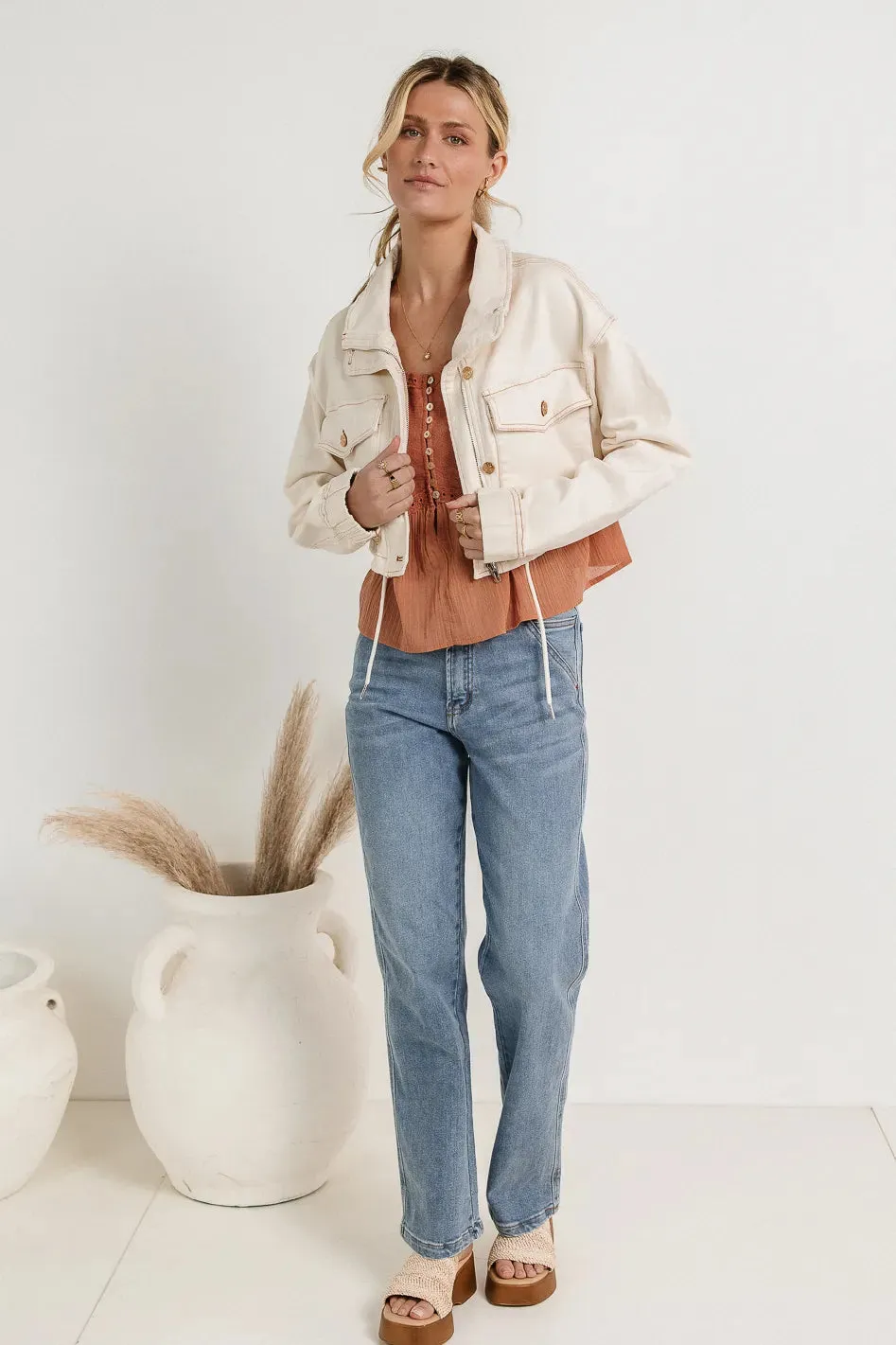 Cooper Cropped Denim Jacket - FINAL SALE