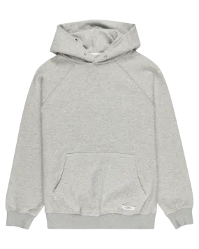 Cornell Crest Hoodie in Mid Grey Heather