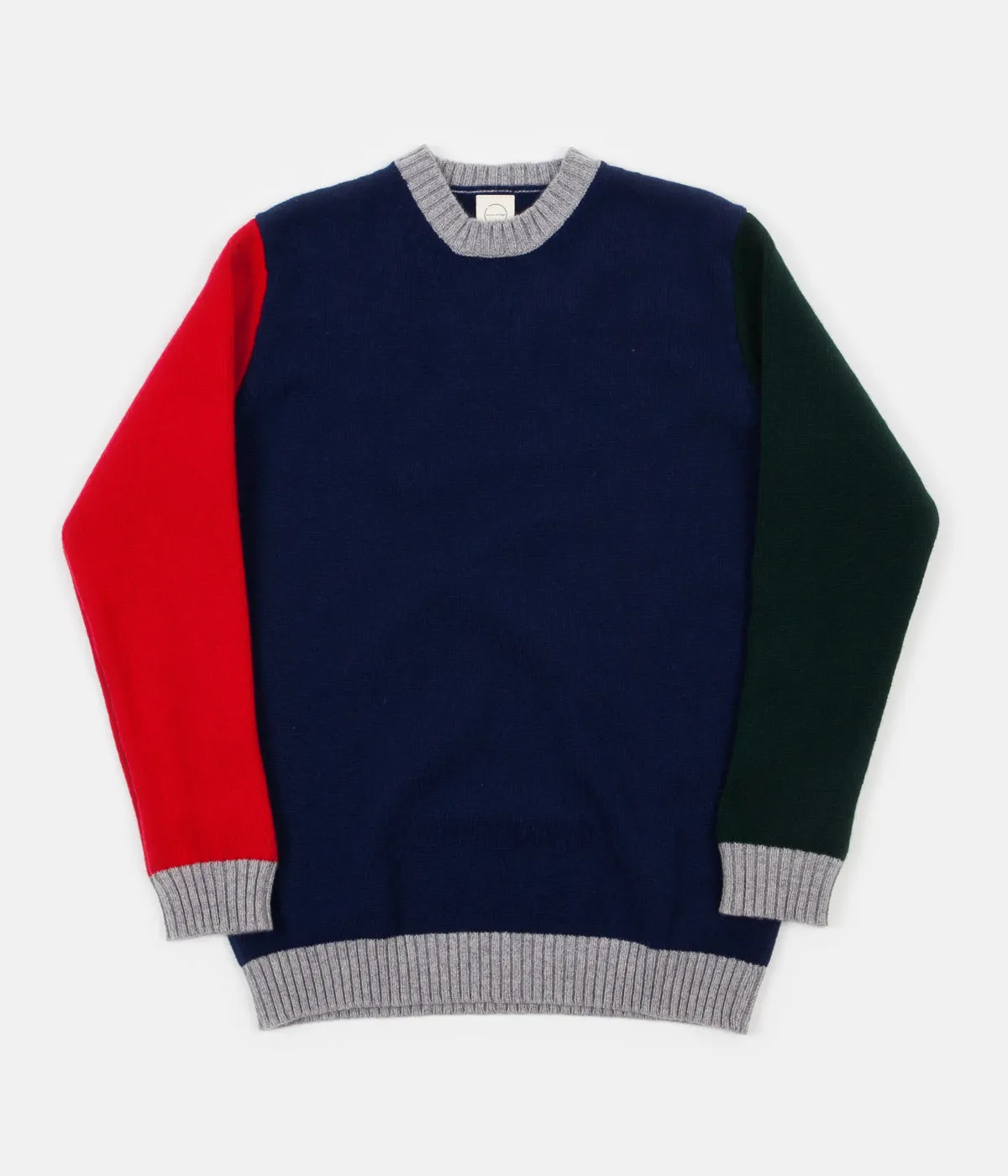 Country Of Origin Tricolour Crewneck Sweatshirt - Navy