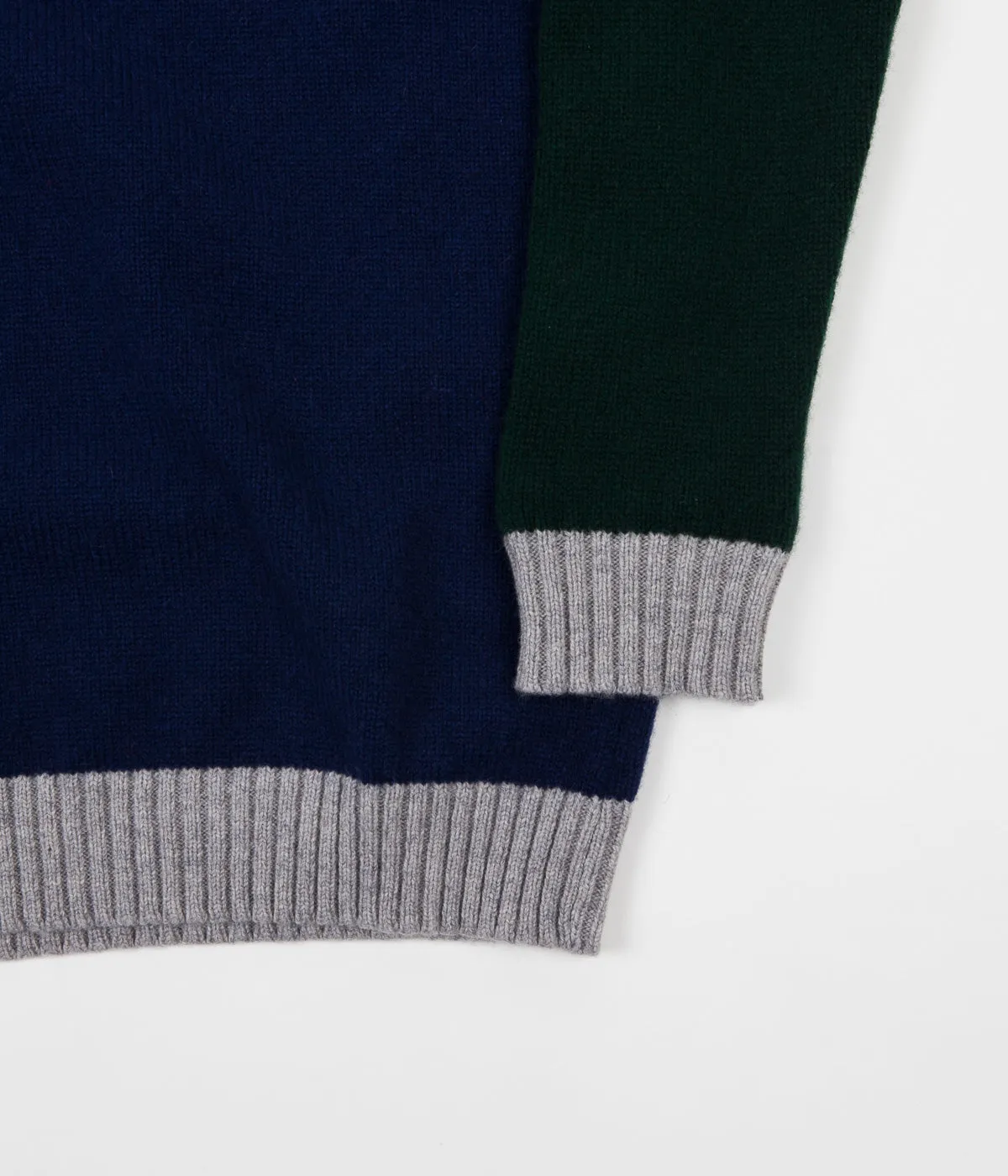 Country Of Origin Tricolour Crewneck Sweatshirt - Navy