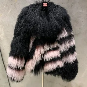 Couture Mongolian Curly Shearling Coat