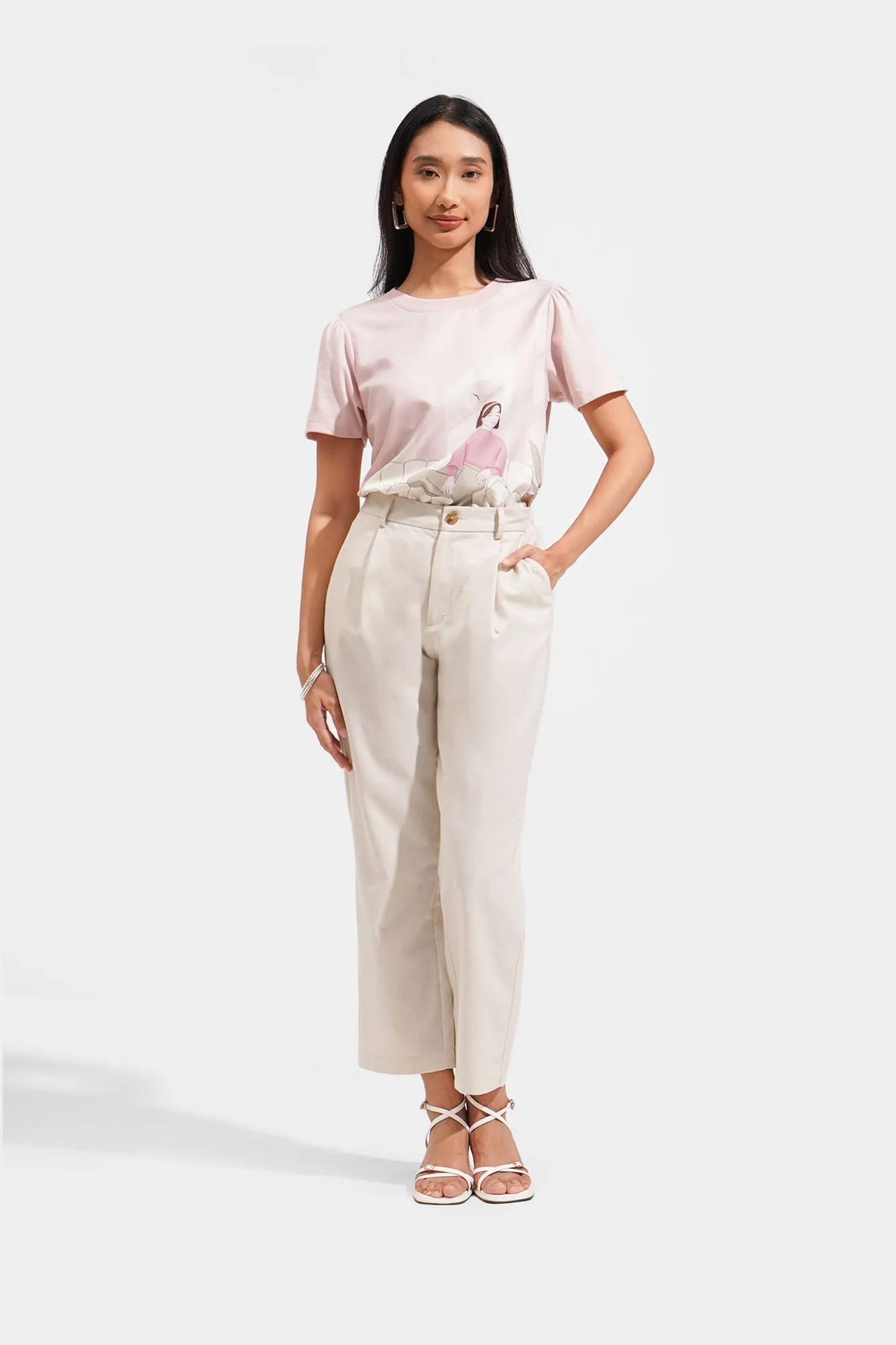 Cozy: Linen Tapered Trousers