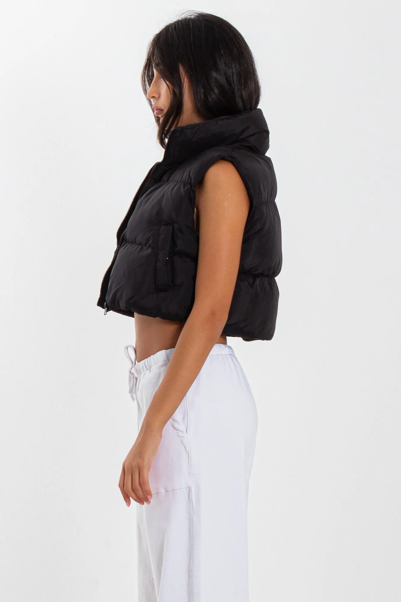 CROP PUFFER JACKET