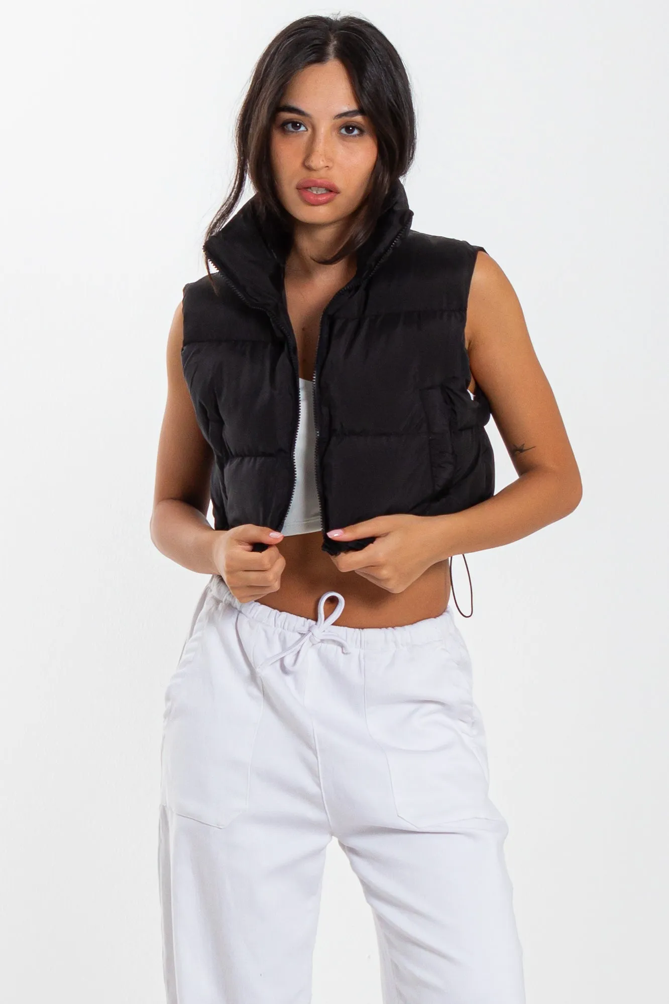 CROP PUFFER JACKET