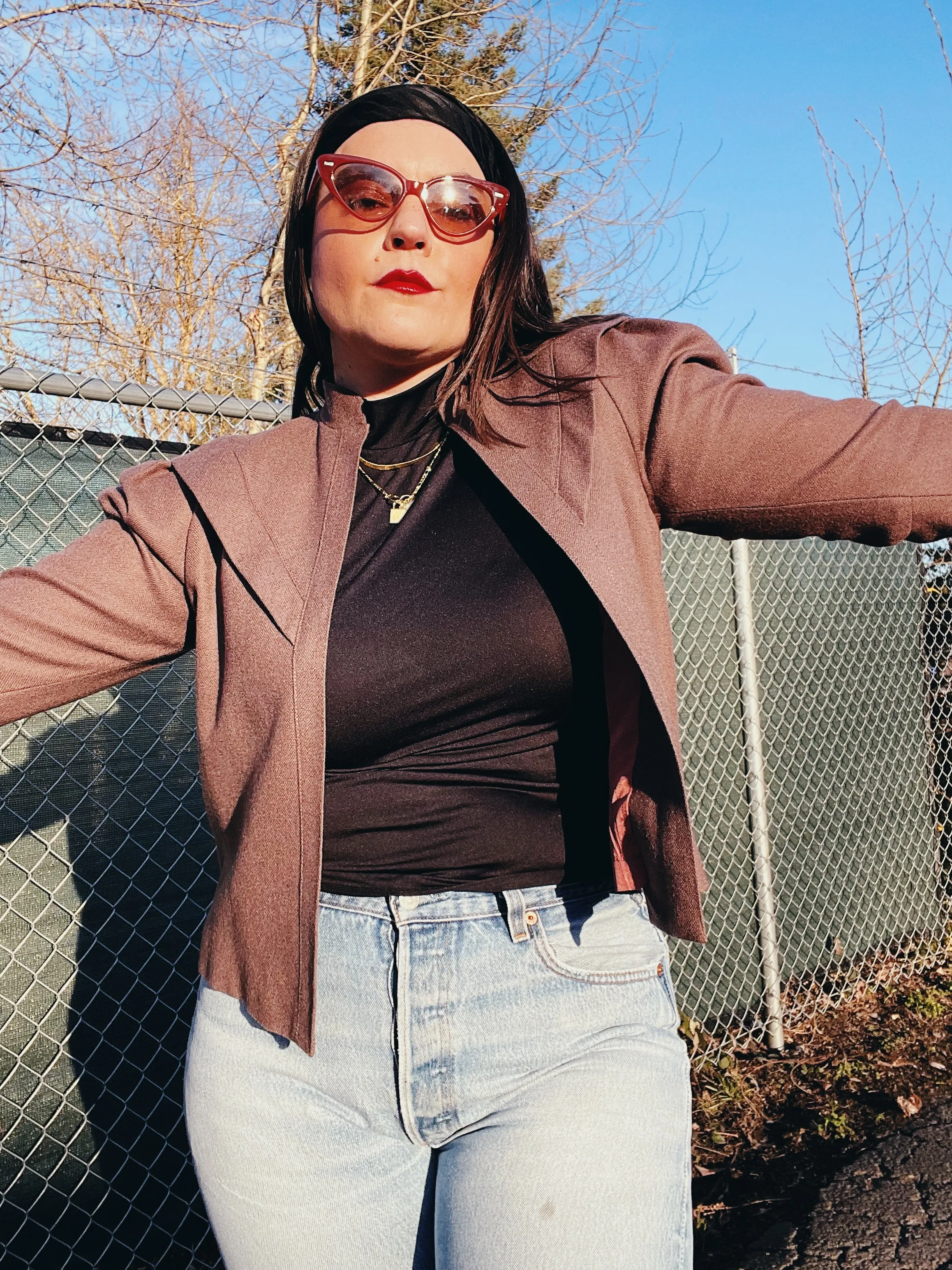 Cropped Swing Jacket