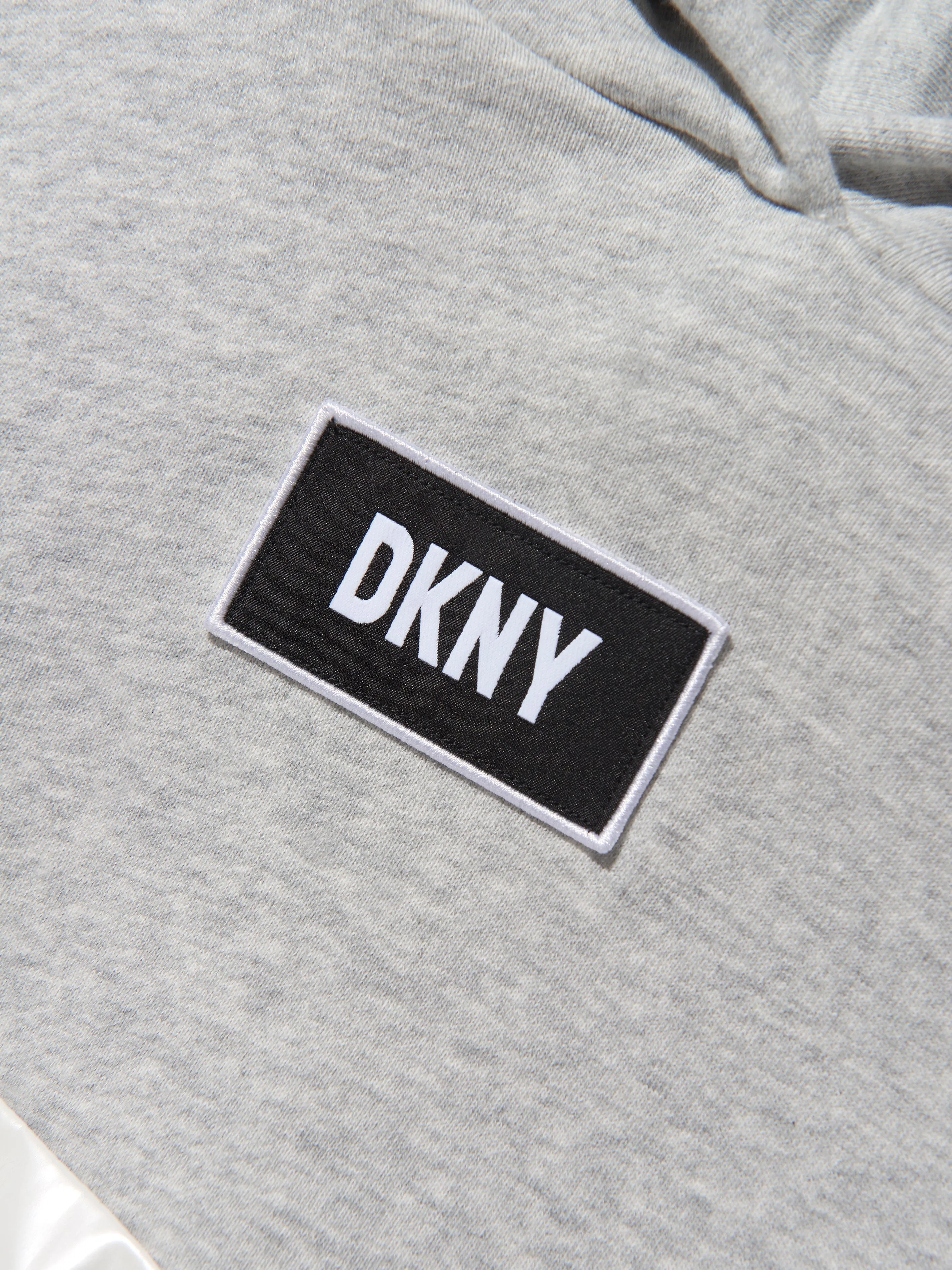 DKNY Girls Zip Fastner Logo Hoodie