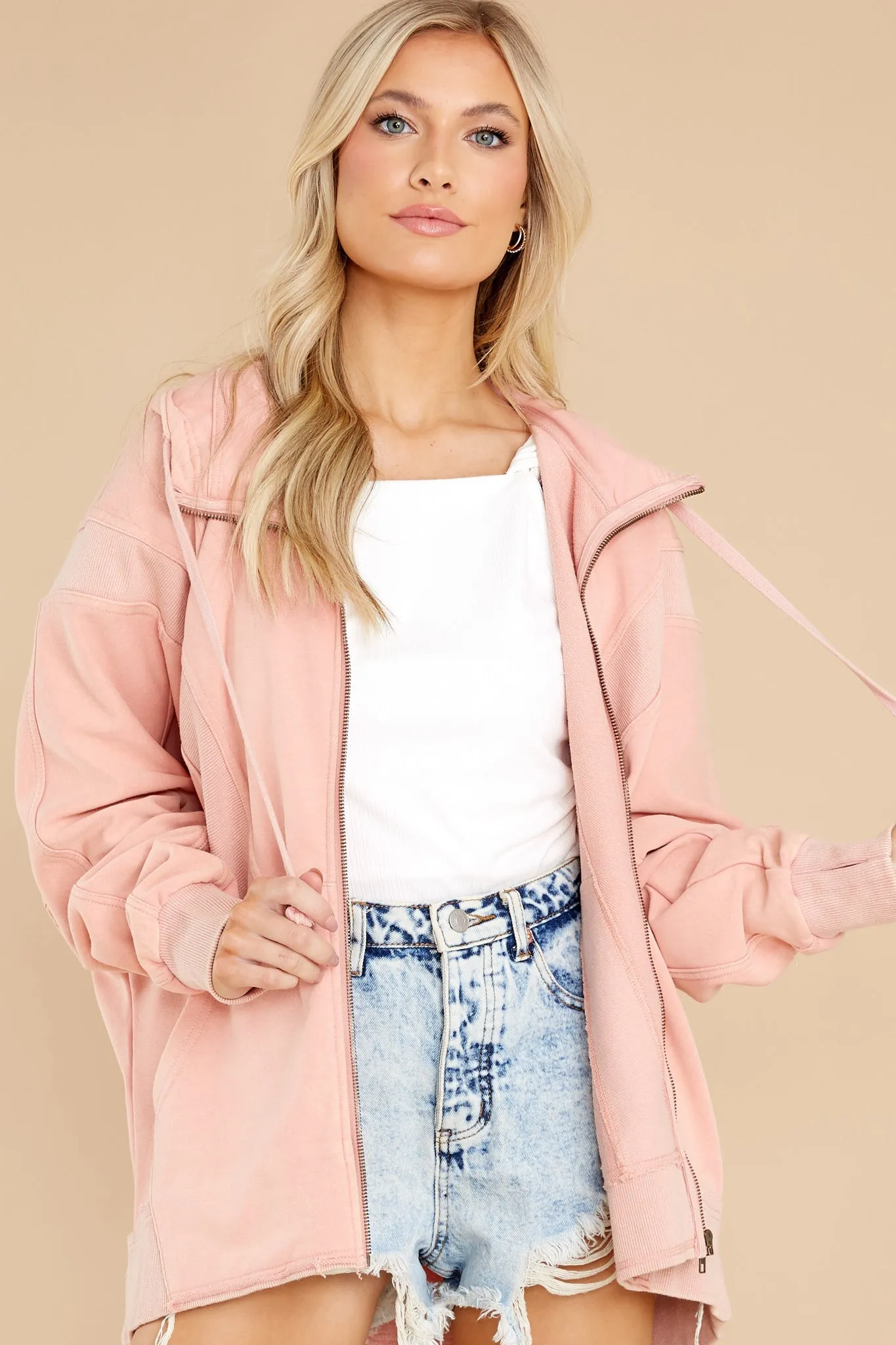 Evening Strolls Light Pink Jacket