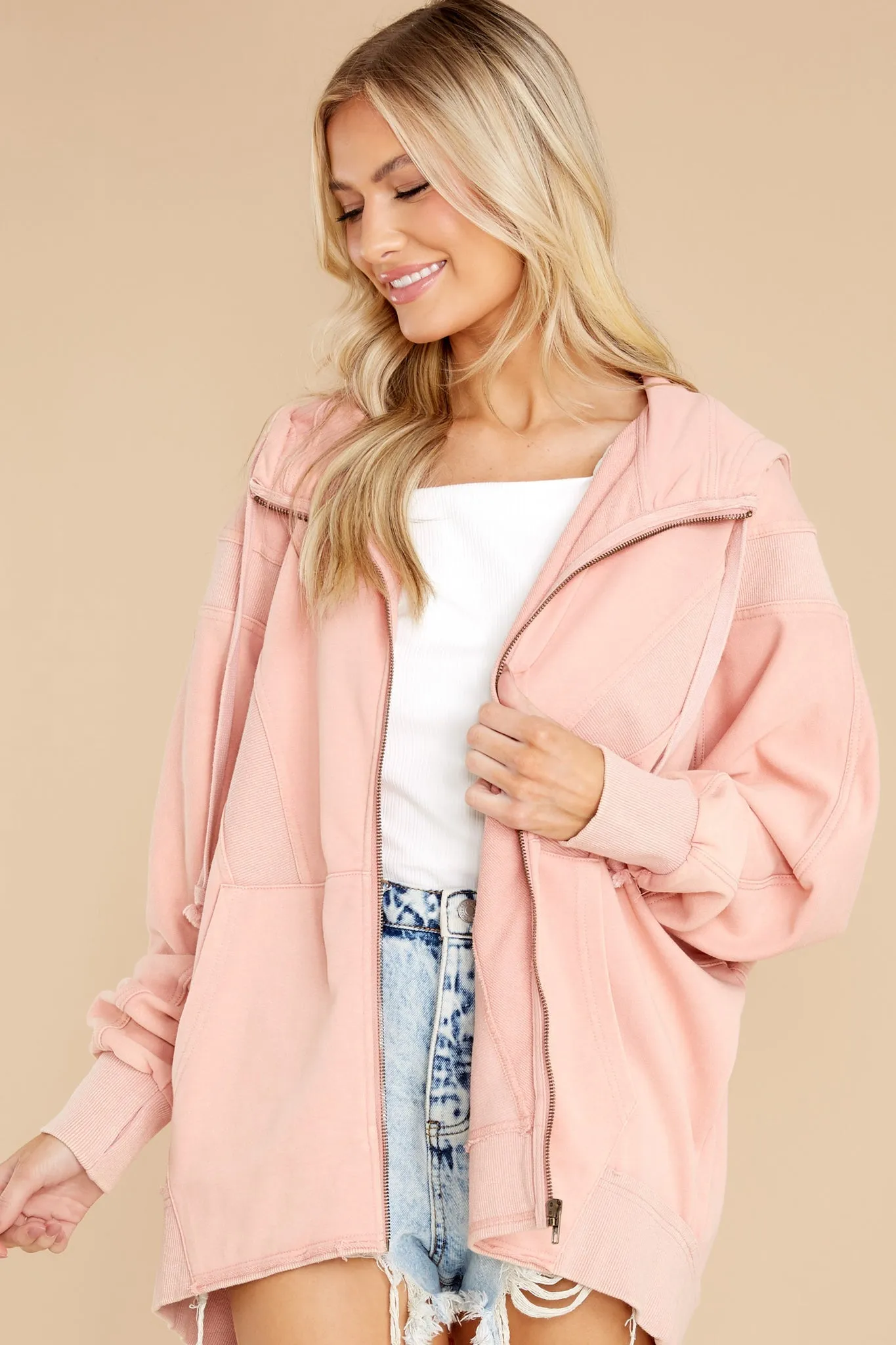 Evening Strolls Light Pink Jacket