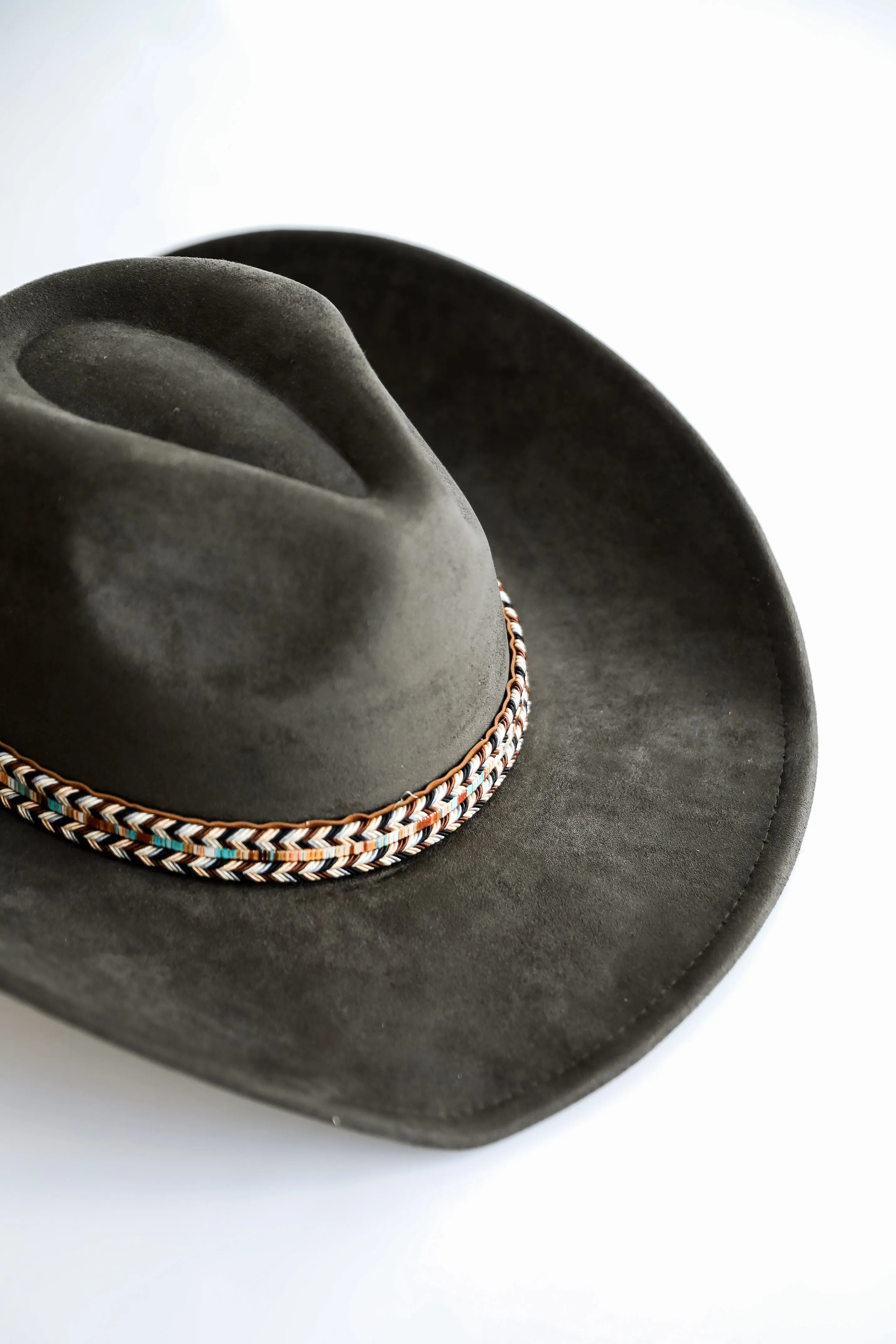 FINAL SALE - Rodeo Charm Fedora Western Wide Brim Hat