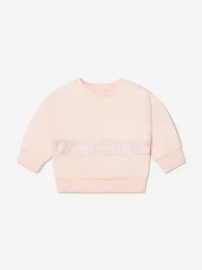 Givenchy Baby Girls Logo Sweatshirt in Pink