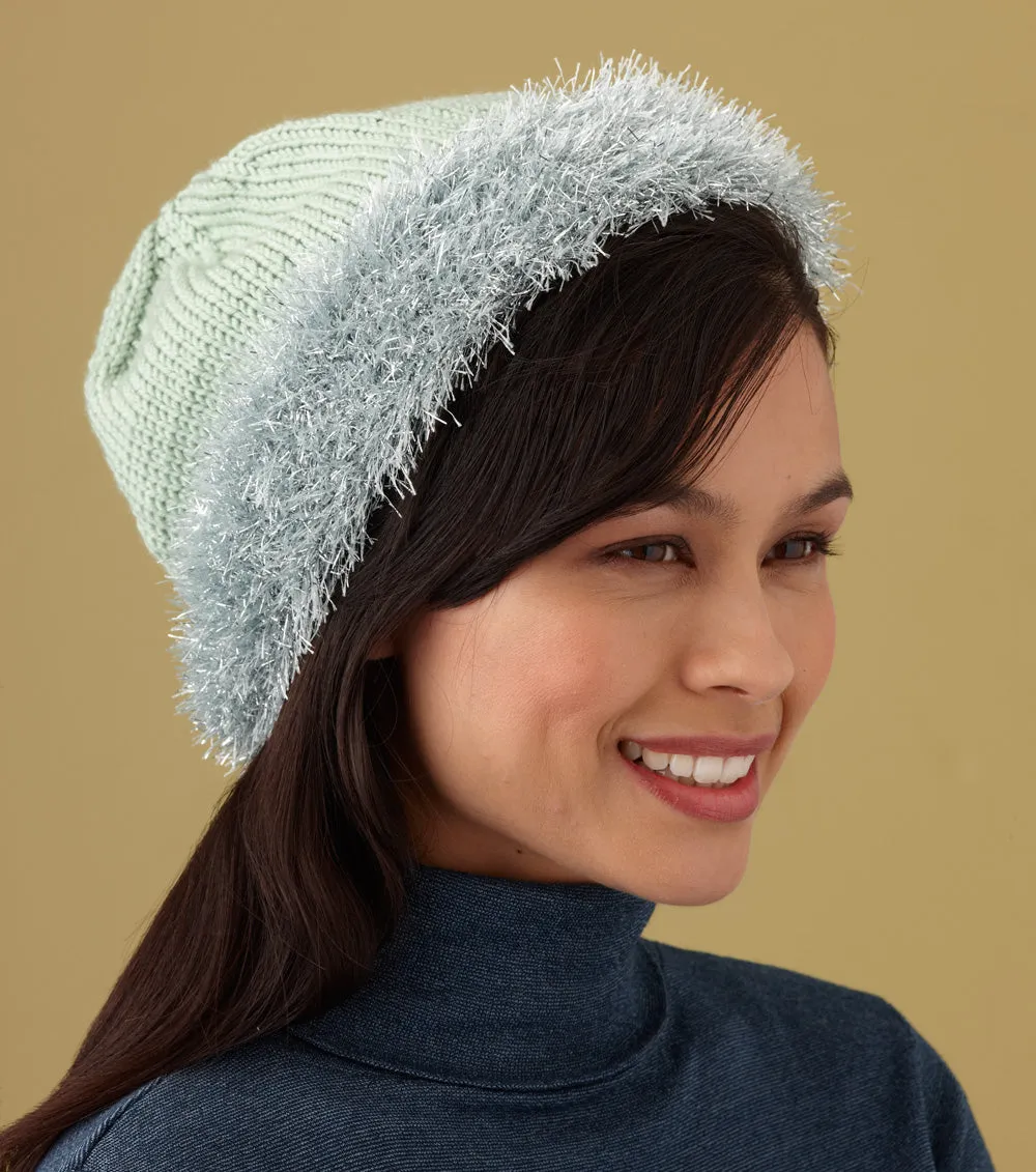 Glitter Edged Hat (Knit)