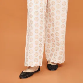 Golden Screen Printed Staright Trouser PW4521