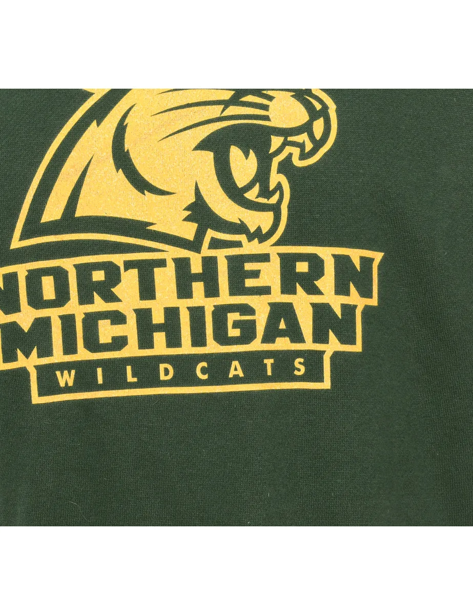 Green Northern Michigan Printed Sweatshirt - L