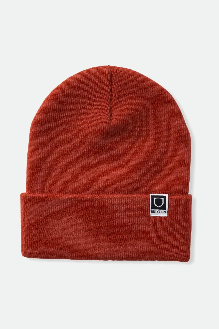 Harbor Beta Watch Cap Beanie - Burnt Red