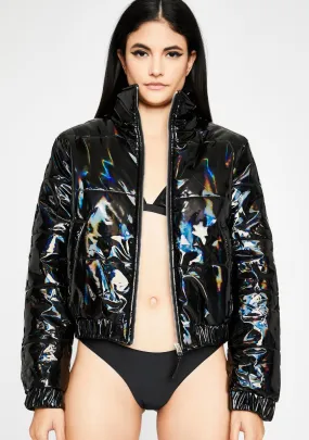 Hologram Heaux Puffer Jacket